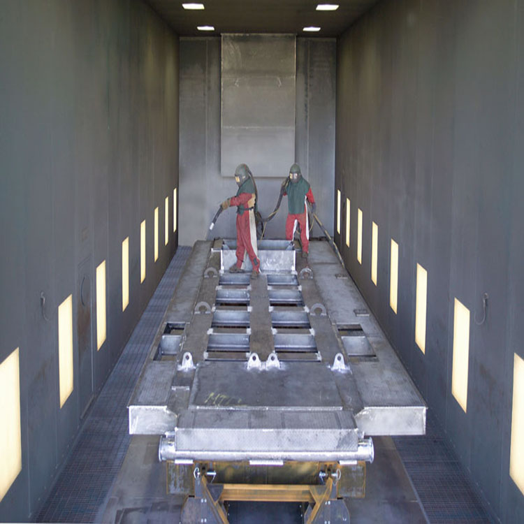 Sandblasting Room for Trolley Cleaning 