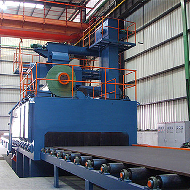 Steel Structure Rust Removal H Beam Shot Blasting Machine