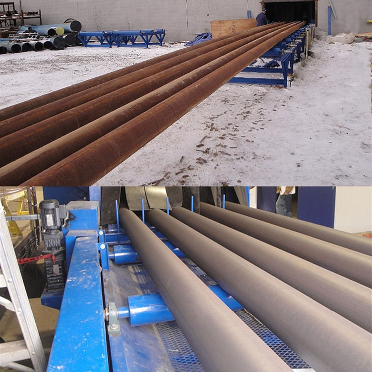 Steel Pipe Clean Shot Blasting Machine 