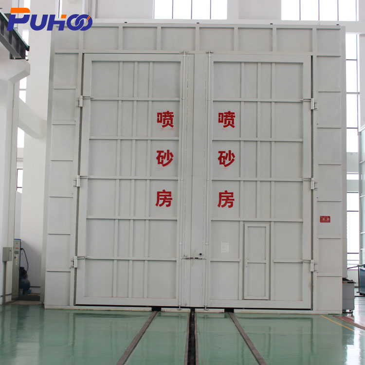 Sand Blasting Booth with Abrasive Automatic Recovery System 